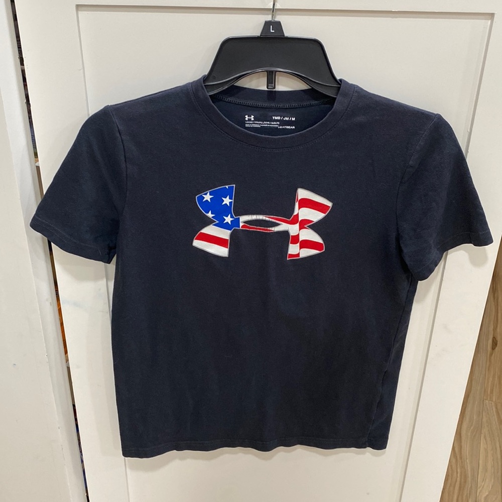 Under Armour Dark Blue Tee with Patriotic Logo